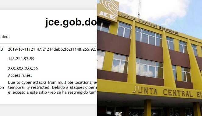 JCE cierra página web por ataques cibernéticos