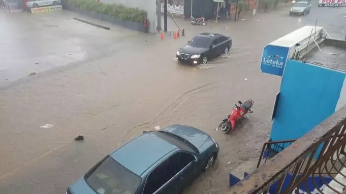 Lluvias causan inundaciones en el Cibao