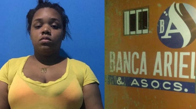 Detienen empleada de banca que la acusan de auto atraco