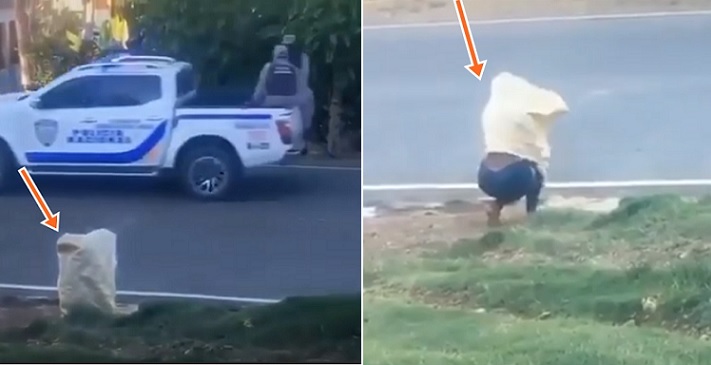 Joven se disfraza para evitar ser apresada durante toque queda