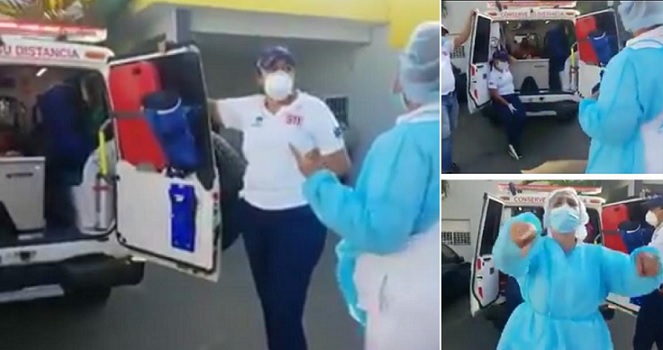 Disturbio entre enfermera y la prensa en Salcedo