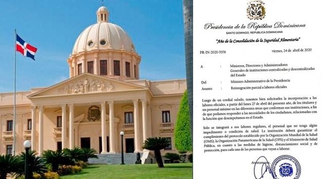 Gobierno levanta restricciones parcial de labores del Estado a partir del 27