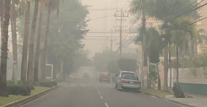 Humo del vertedero de Duquesa arropa Santo Domingo