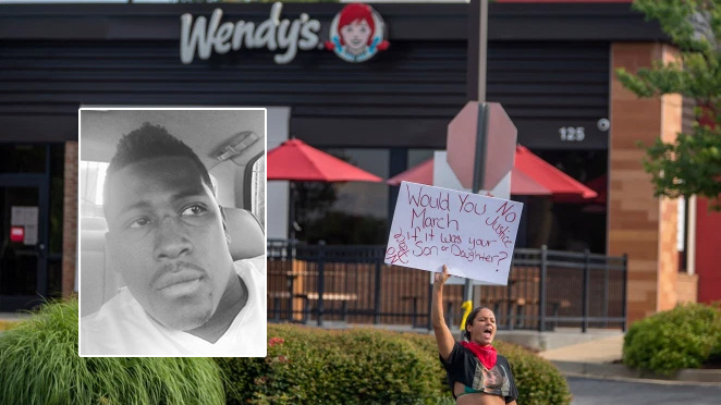 Hombre negro desarmado asesinado a tiros por policías en un Wendy's de Atlanta