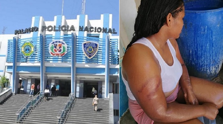 Mujer es golpeada brutalmente por un supuesto policía