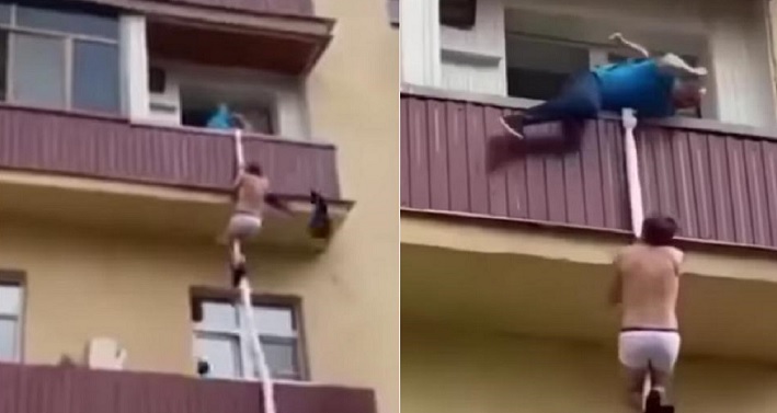 Hombre encuentra a su mujer con amante en su propia casa
