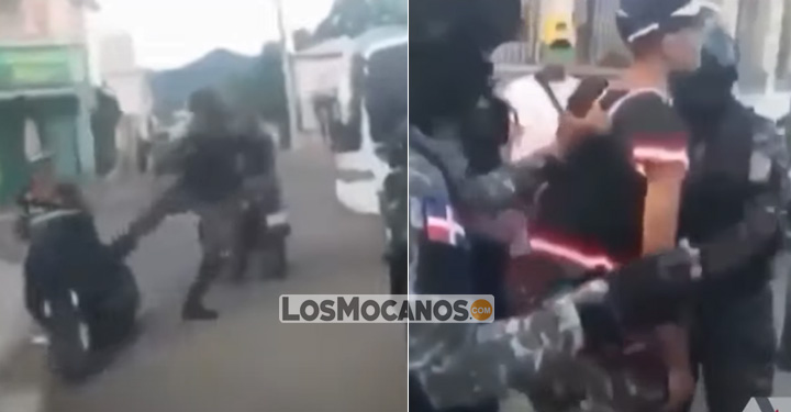 Policía karateca sorprende motorista en el toque de queda