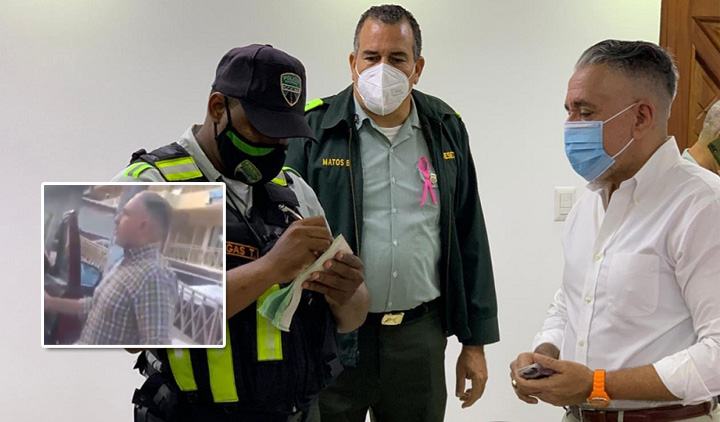 DIGESETT multa a hermano de Soto Jiménez por obstruir paso peatonal