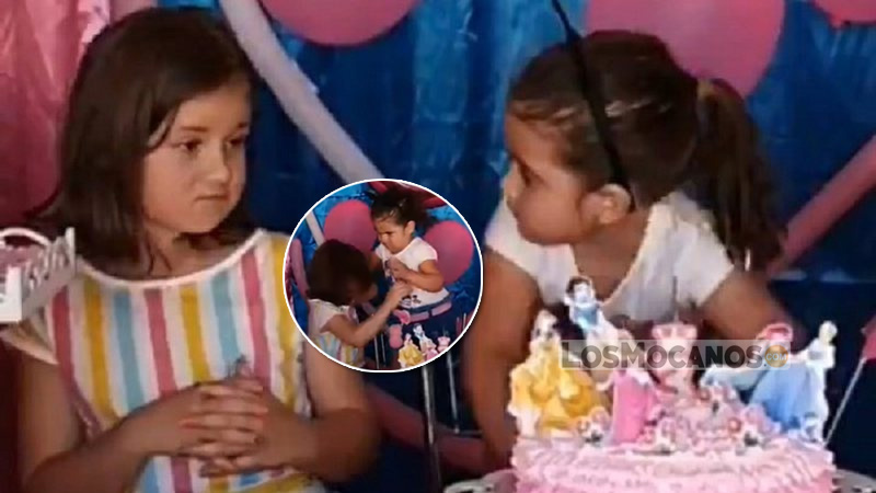 Niña apaga la vela de cumpleaños de su hermanita y su venganza es viral