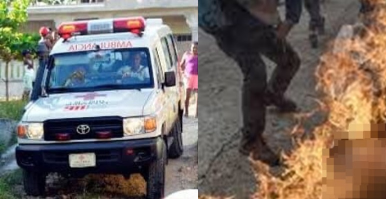 Hombre intentó acabar con su vida prendiéndose fuego en Azua