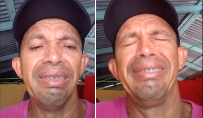 Hombre llora por su amor Alexandra 'me estoy volviendo loco'