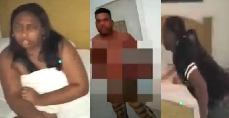Hombre encuentra a su mujer con otro en una cabaña