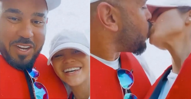 Natti Natasha y Raphy Pina confirman su relación con un beso en Instagram