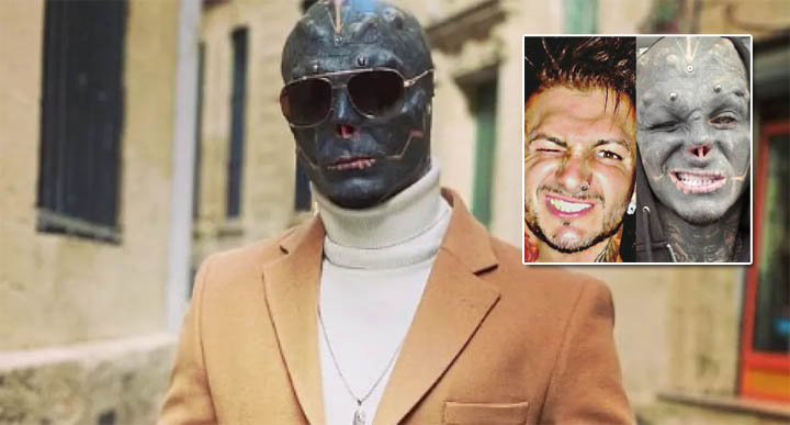 Joven se extirpa la nariz, el labio y las orejas para parecerse a un 'alienígena negro'