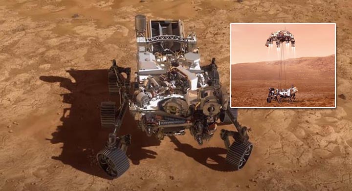 El rover Perseverance de la NASA aterriza en el cráter Jezero de Marte