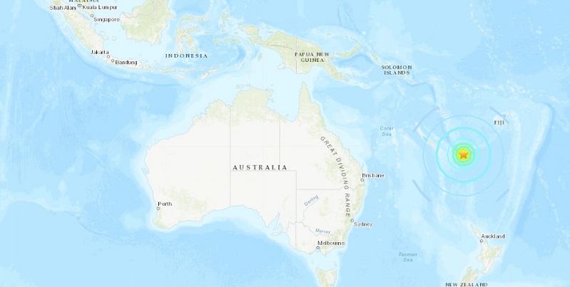 Amenaza de tsunami tras terremoto de magnitud 7.7 en el Pacífico Sur