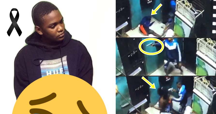 Momento que delincuente ultima joven que trató defender su madre en SDE