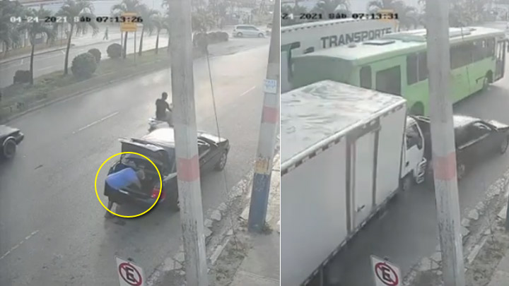 Perdió la vida aplastado por un camión mientras abría su baúl