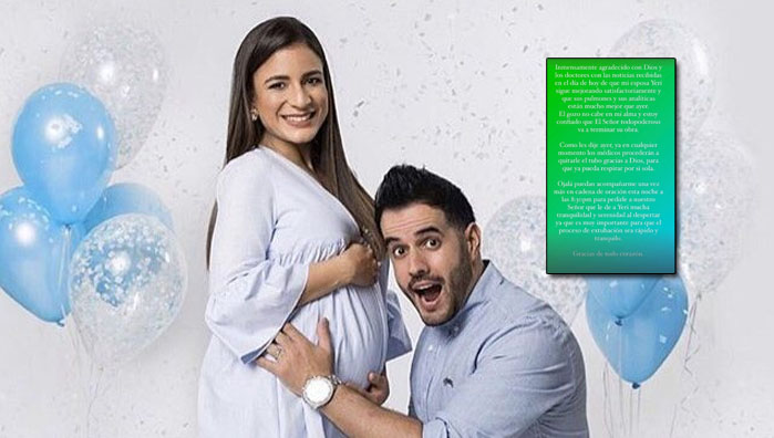 Manny Cruz da a conocer con un emotivo mensaje el estado de Salud de su esposa Yeri Peguero y pide esta noche otra cadena de oración