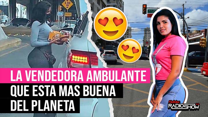 Vendedora ambulante Venezolana que roba miradas en las calles