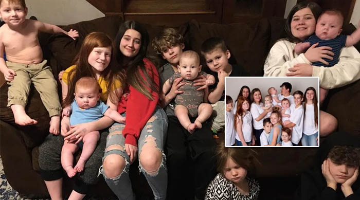 Con 32 años ya tiene 11 hijos y espera uno más