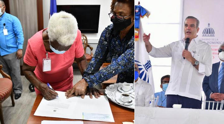 Abinader dona 200 mil pesos de su salario a centenaria Ramona Guance