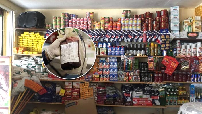 Venden sangre supuestamente hasta en un colmado