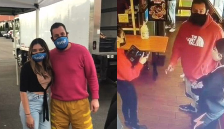 Adam Sandler se reunió con la mesera que no lo reconoció y se sintió muy feliz