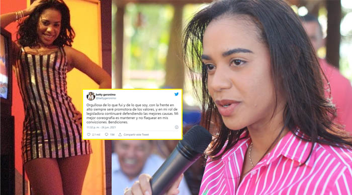 Betty Gerónimo se defiende contra críticas por haber sido bailarina