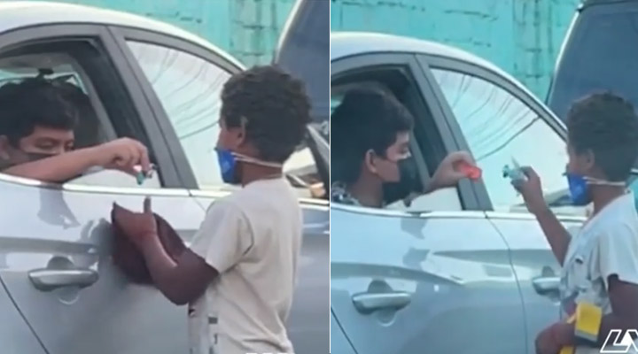 Video viral de dos niños en un acto de desprendimiento
