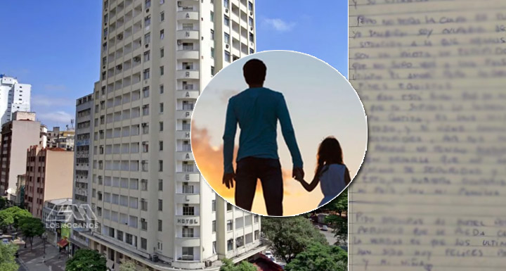 Hombre se lanza del piso 17 de un edificio con su hija