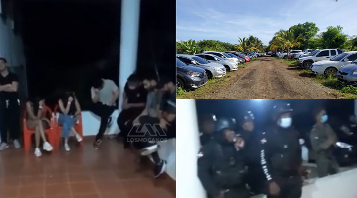 Apresan en un 'teteo' 123 personas y retienen 80 vehículos