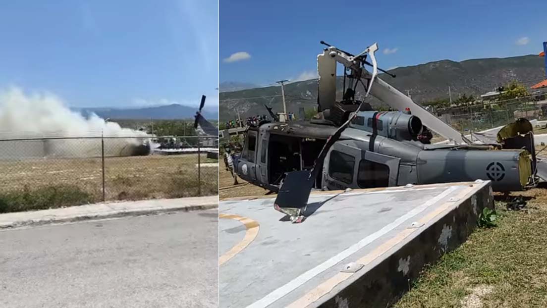 Cae un helicóptero de la Fuerza Aérea en Jimaní