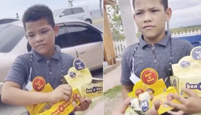 Así da ejemplo Justin; un niño que vende chocolates en las calles