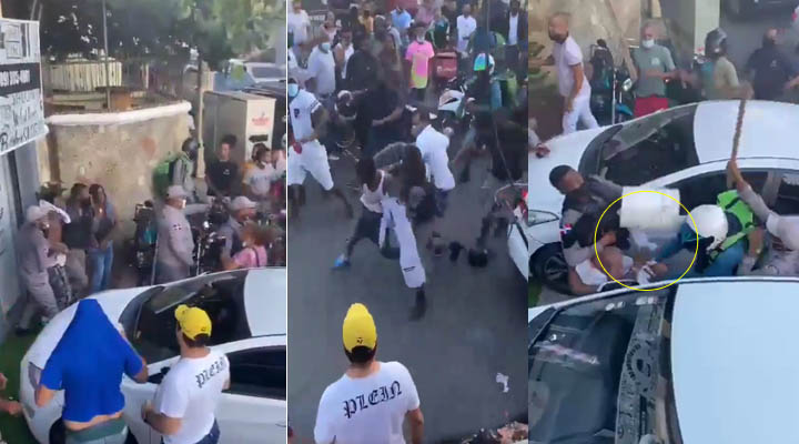 Multitud casi lincha a un supuesto ladrón