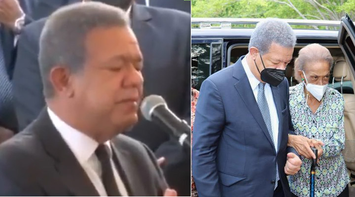 “Mi madre no se quería morir”. Expresidente Leonel Fernández llora a su madre Yolanda Reyna