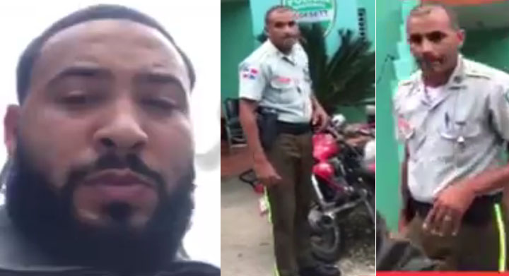 Agente de Digesett golpea ciudadano momento que reclaman una multa en Sosúa