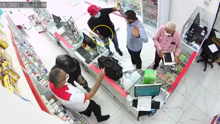Asaltan farmacia a punta de pistola en el Distrito Nacional