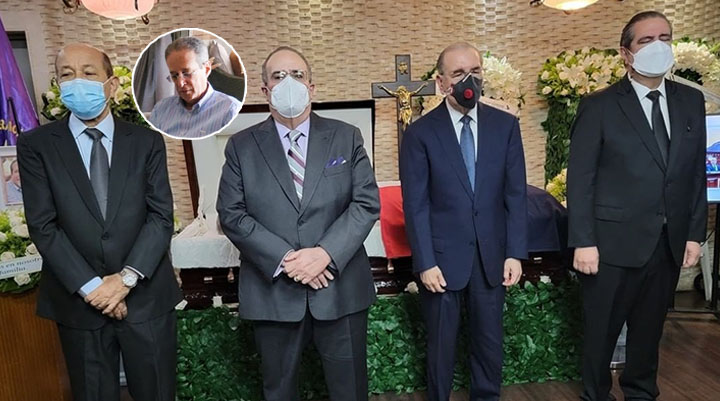 Plana mayor del PLD hace guardia de honor a Reinaldo Pared