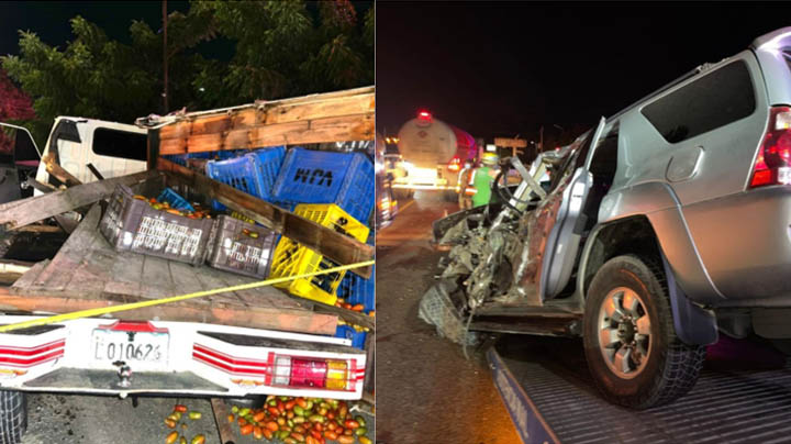 Un muerto y dos heridos tras accidente en carretera Sánchez