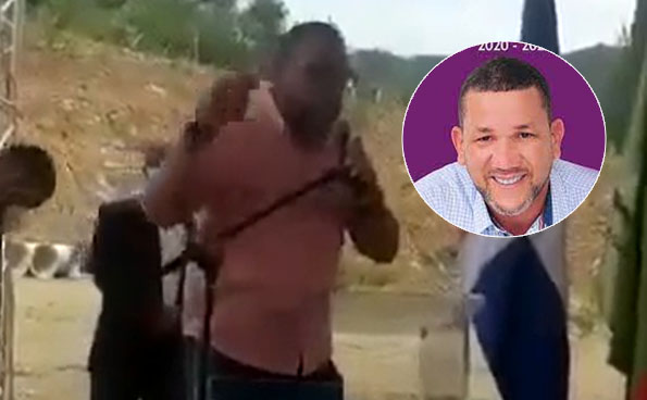 "Te voy a partir la boca" alcalde a pastor en Villa Altagracia