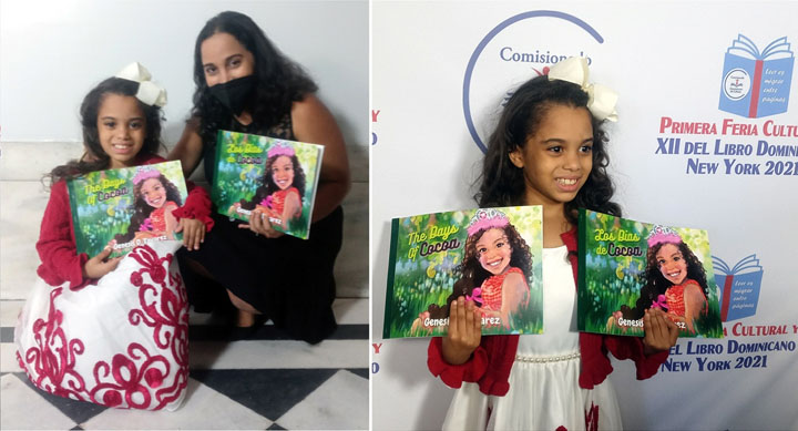 Génesis Tavarez deslumbró en Primera Feria Cultural del Libro Dominicano