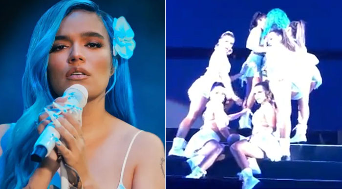 El beso entre Karol G y una bailarina causa revuelo en las redes
