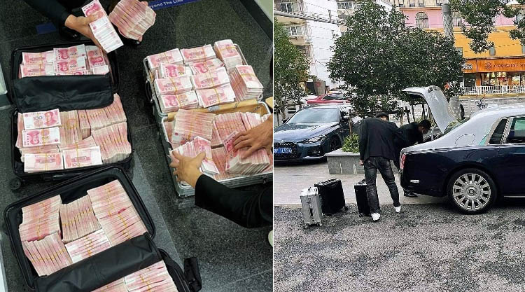 Millonario retira más de 780,000 dólares y pide que le cuenten a mano
