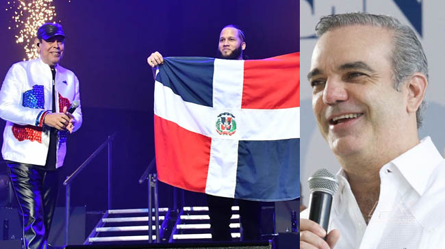 Luis Abinader felicita a El alfa por llenar el Madison