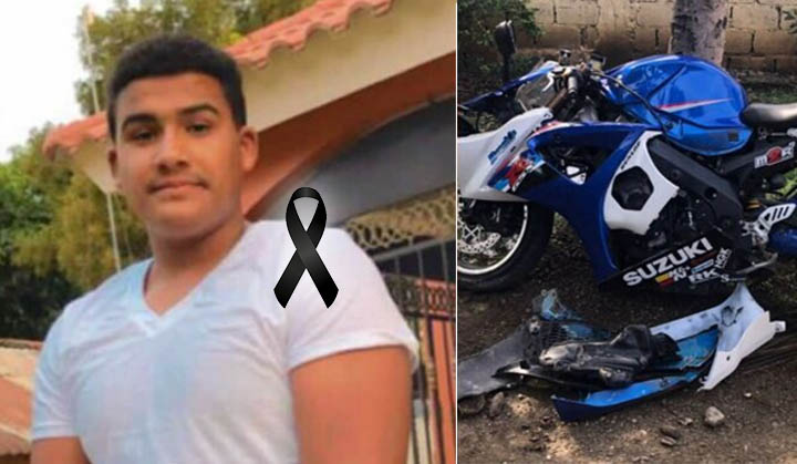 Joven pierde la vida en una moto a una alta velocidad en Valverde