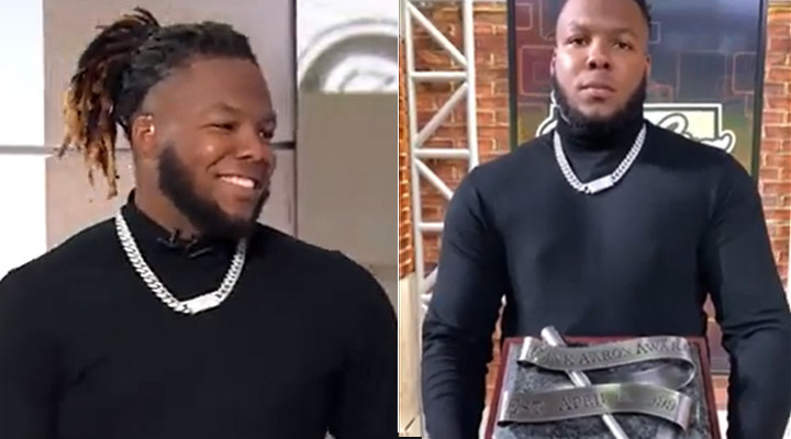 Vlady Guerrero JR gana premio Hank Aarón