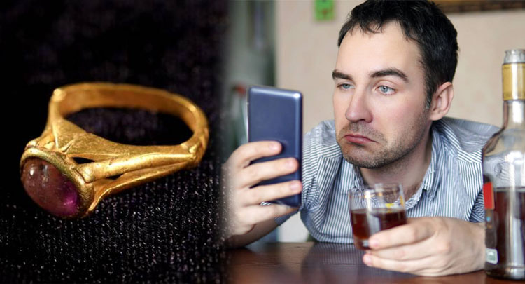 Descubren un antiguo anillo 'para prevenir la resaca'