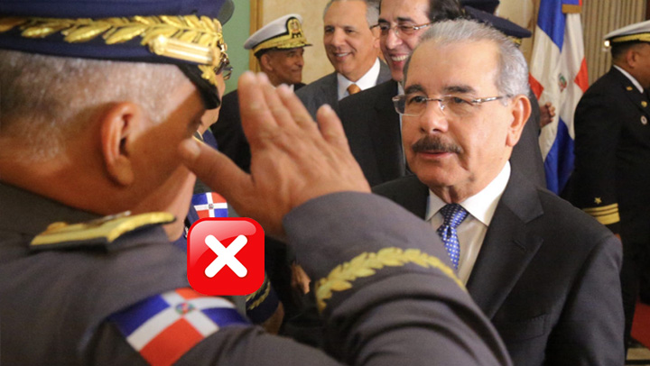 Aseguran militares se están negando a trabajar como seguridad para Danilo Medina