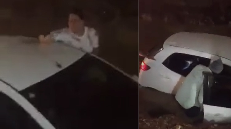 Mujer llora: ‘Ay Dios mío, mi carro’